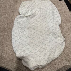 Newton White and Gray Crib Sheet